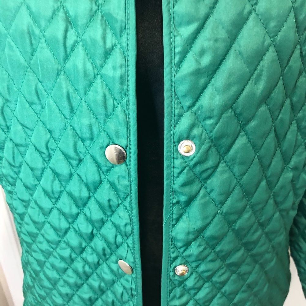 Briggs New York green lined snap front jacket - Picture 3 of 11